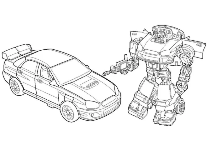 Tranh tô màu Transformers 39