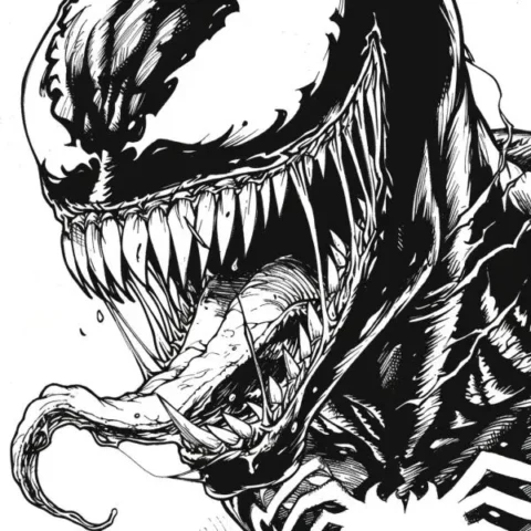 Tranh tô màu Venom cực chất, giúp bé khám phá thế giới siêu anh hùng.