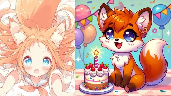 100 Ảnh Cáo Chibi Dễ Thương Siêu Đẹp Không Thể Rời Mắt
