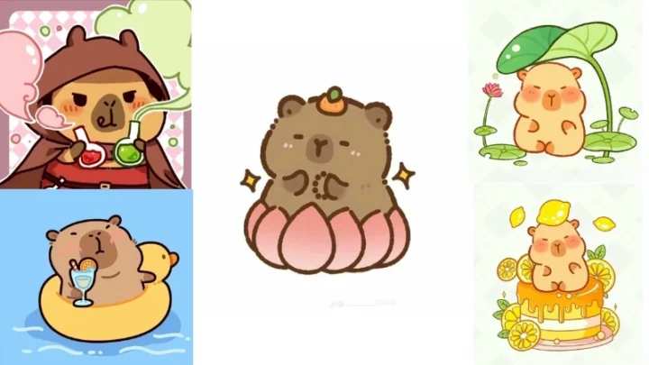 100 Ảnh Cute Chibi Capybara Dễ Thương Nhất Để Tải Xuống