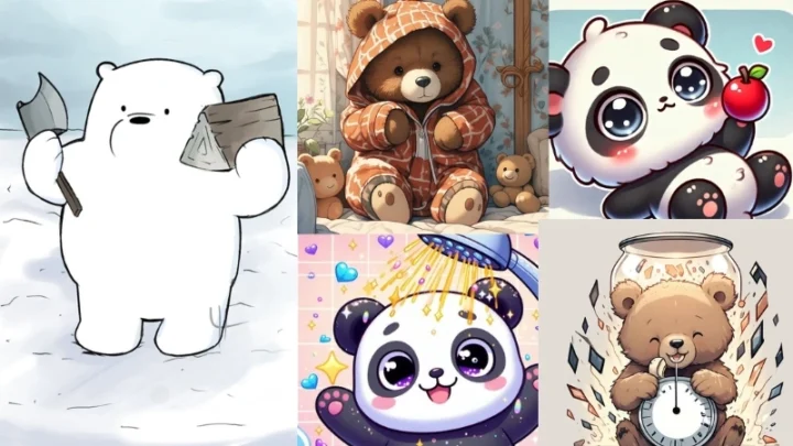 100 Ảnh Chibi Gấu Cute Dễ Thương Nhất Cho Mọi Mục Đích