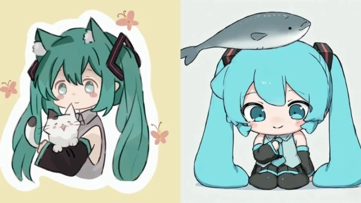 100 Ảnh Chibi Miku Dễ Thương Cực Ngộ Nghĩnh, Đáng Yêu