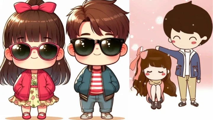 100 Ảnh Hình Chibi Cặp Đôi Cute Ngọt Ngào, Đáng Yêu Nhất