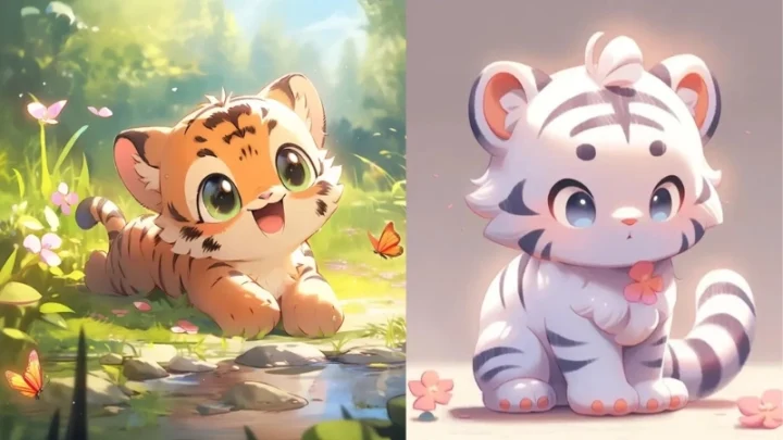 100 Ảnh Hổ Chibi Đáng Yêu Cute Nhất Thế Giới