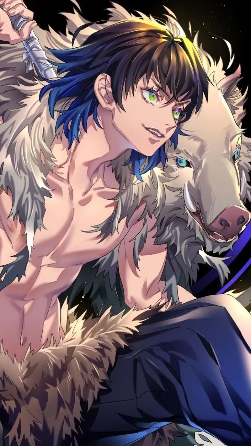 inosuke-14 Hành trình chiến đấu mạnh mẽ của Demon Slayer Inosuke