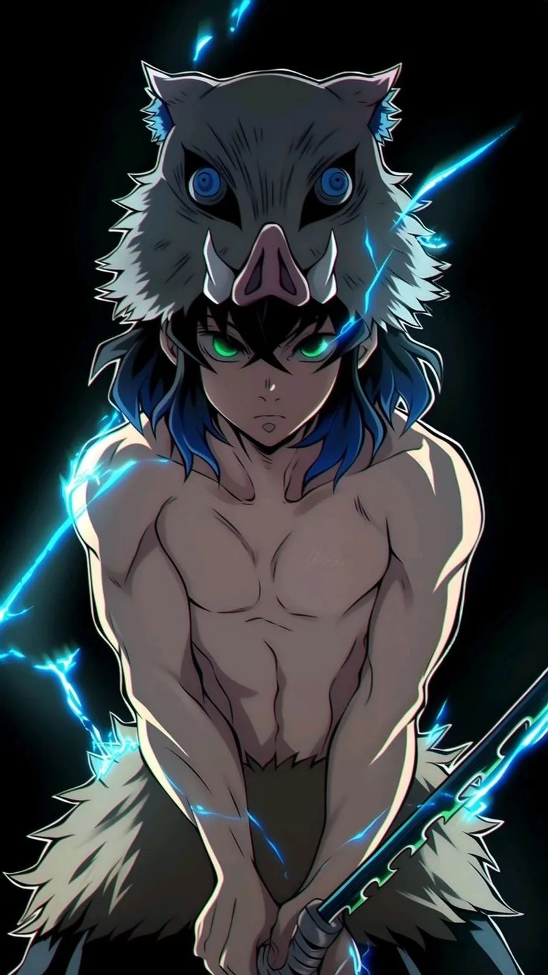 inosuke-16 Phong cách chiến đấu độc lạ của Inosuke Demon Slayer