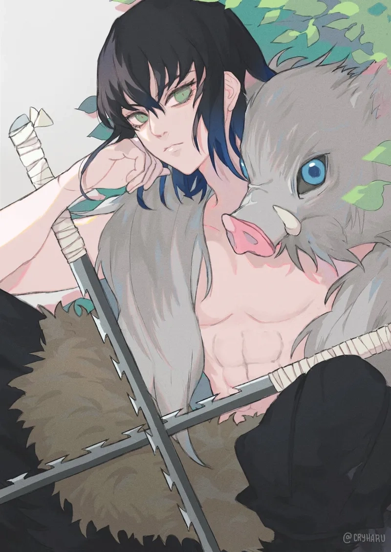 inosuke-20 Hình ảnh dễ thương nhất từ Inosuke fanart cute