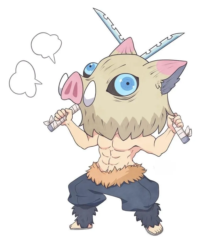 inosuke-23 Bộ hình dễ thương từ Inosuke fanart chibi