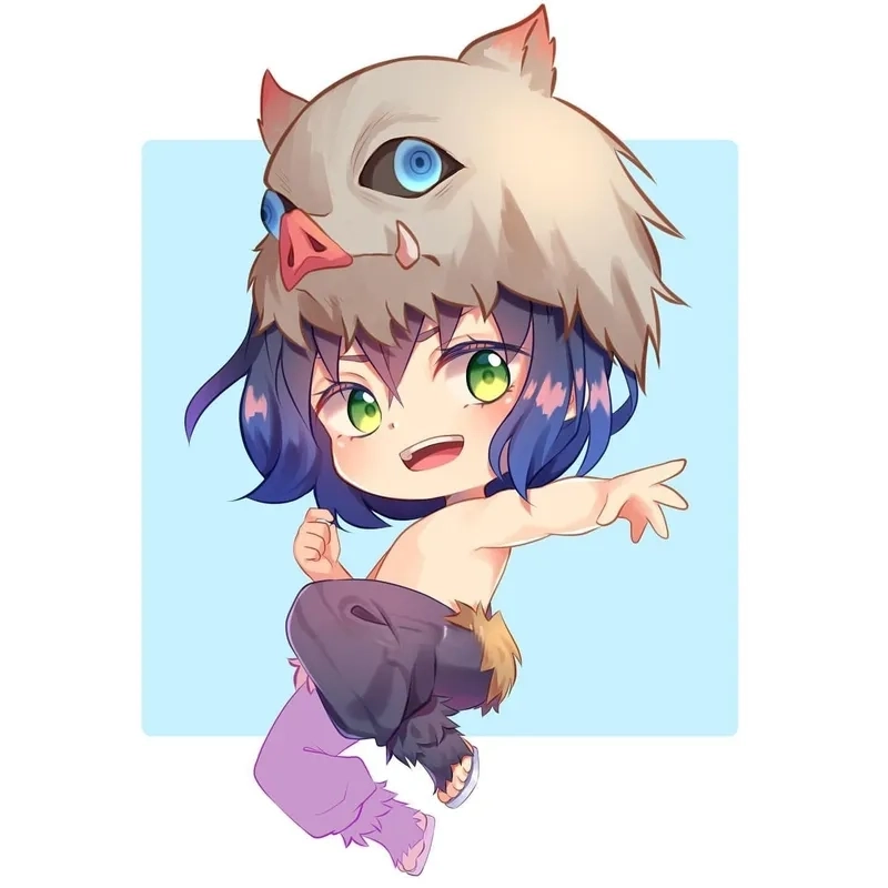 inosuke-24 Vẻ ngoài nhỏ nhắn siêu đáng yêu của Inosuke cute chibi