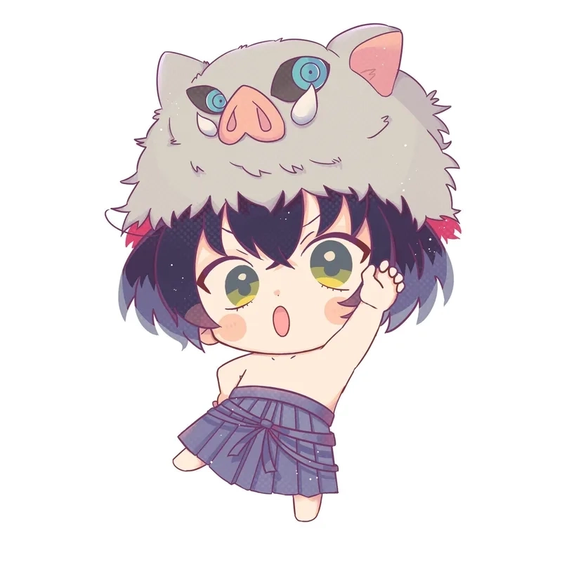 inosuke-25 Hình ảnh tinh nghịch của Inosuke chibi