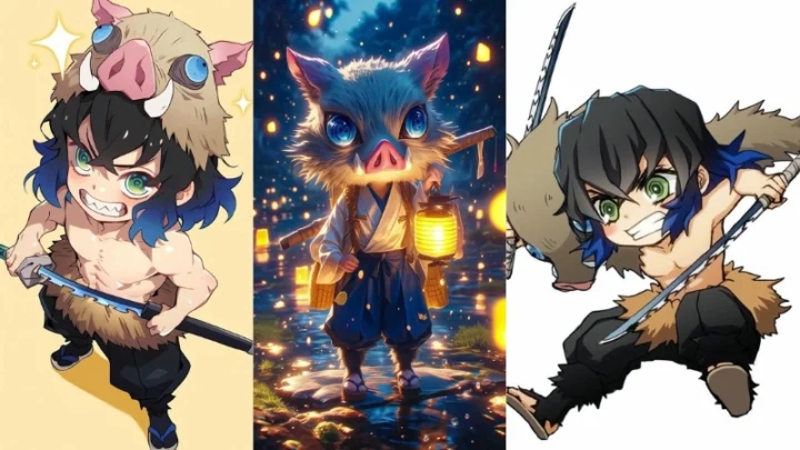 100 Ảnh Inosuke Chibi Cực Ngầu, Dễ Thương Khó Cưỡng