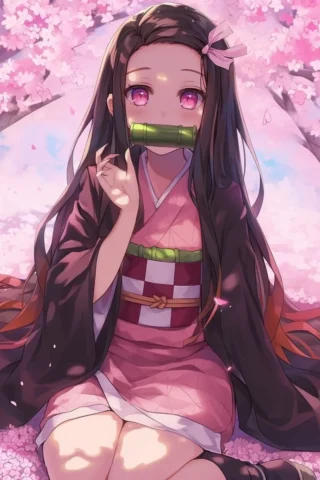 nezuko-06 Sự lạnh lùng đầy mê hoặc qua ảnh Nezuko ngầu