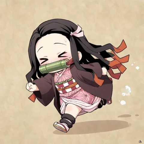 nezuko-32 Ngắm nhìn hình Nezuko cute chibi đẹp lịm tim