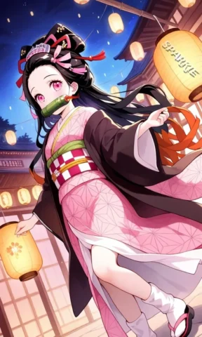 nezuko-40 Bộ sưu tập fanmade tuyệt đẹp từ Nezuko fanart
