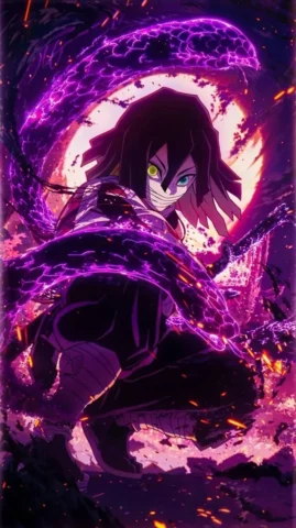 obanai-03 Khám phá sức mạnh rắn rỏi từ Obanai Demon Slayer