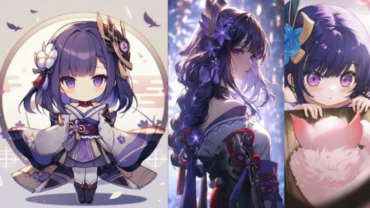 100 Ảnh Raiden Shogun Chibi Dễ Thương Nhất Cho Fan Genshin Impact