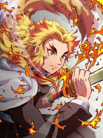 rengoku-12 Trang trí màn hình với Kyojuro Rengoku wallpaper cực chất