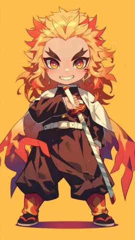 rengoku-18 Dễ thương hết nấc với ảnh Rengoku Kyoujurou chibi