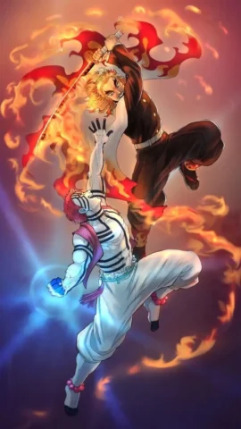 rengoku-30 Trận tử chiến huyền thoại Rengoku vs Akaza