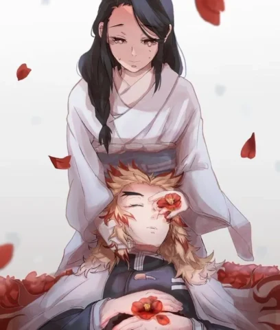 rengoku-39 Mẹ của chiến binh lửa Ruka Rengoku đầy yêu thương