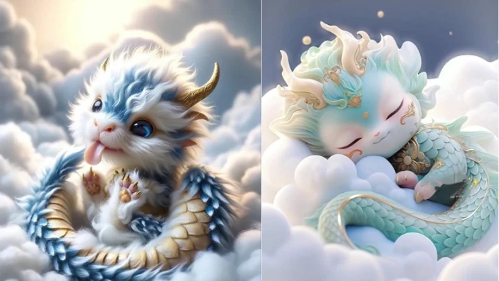 100 Ảnh rồng chibi đáng yêu nhất thế giới dành cho bạn
