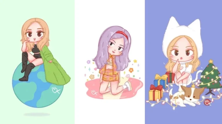 100 Ảnh Rose Chibi Cực Chất Và Đáng Yêu Dành Cho Fan Blackpink