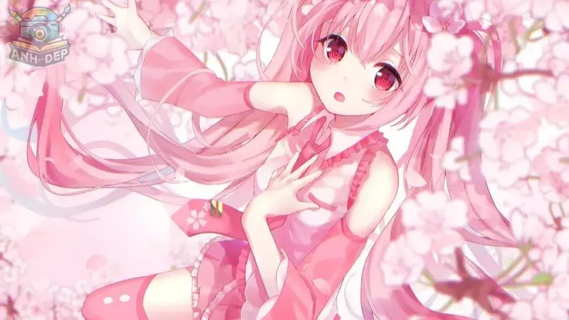 Ngắm hình ảnh chibi nữ cute màu hồng, bạn sẽ mê mẩn ngay!