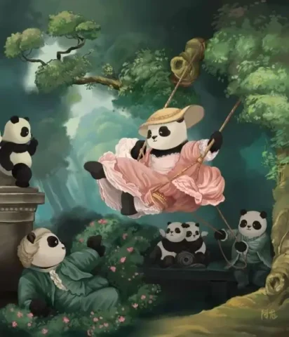 Avatar gấu trúc chibi, lựa chọn dễ thương cho trang cá nhân của bạn