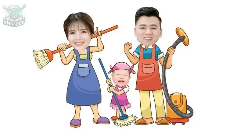 100 Ảnh Chibi Ghép Mặt Độc Đáo Và Dễ Thương Nhất