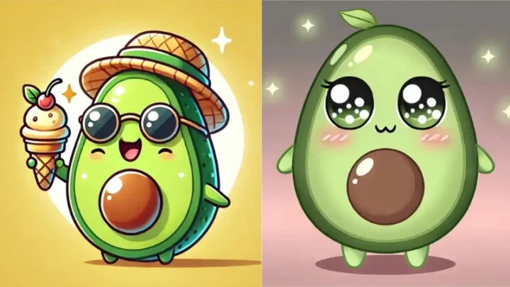 100 Ảnh Trái Bơ Chibi Dễ Thương, Đáng Yêu Nhất Để Tải Về