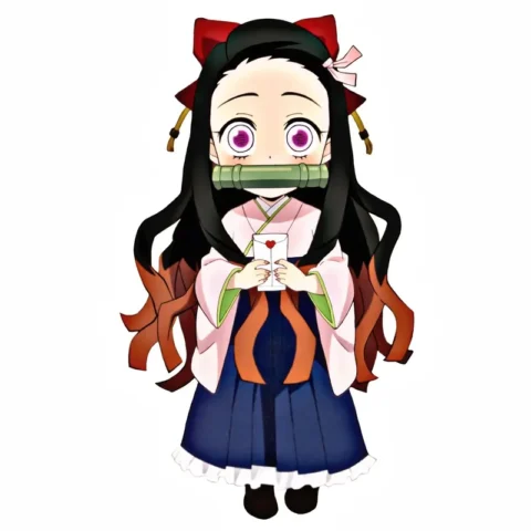 Ngắm Nezuko chibi dễ thương với đôi mắt long lanh đáng yêu.