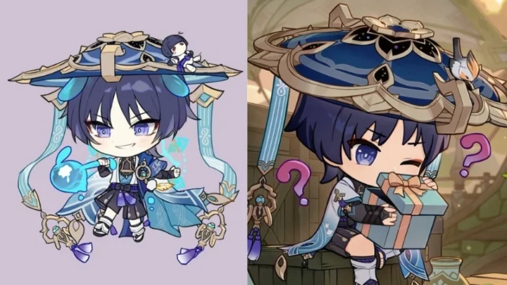 100 Ảnh Wanderer Chibi Dễ Thương Nhất Cho Fan Genshin Impact